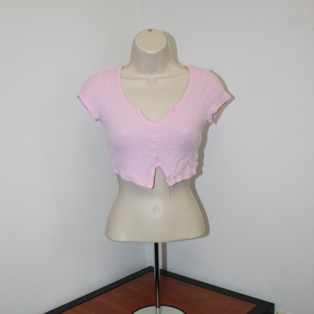 LA Hearts by PacSun Women's Pink Crop-Top